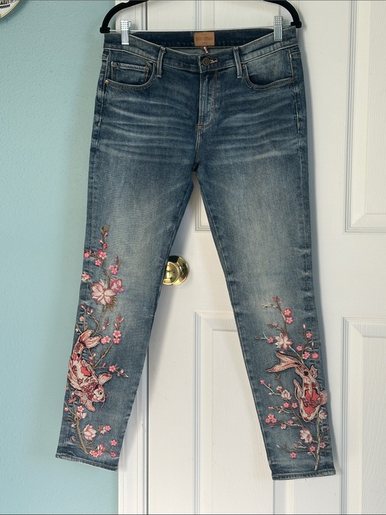 DRIFTWOOD Denim - Driftwood Women's Embroidered Denim Jeans Marilyn Koi from Sundance size 28
